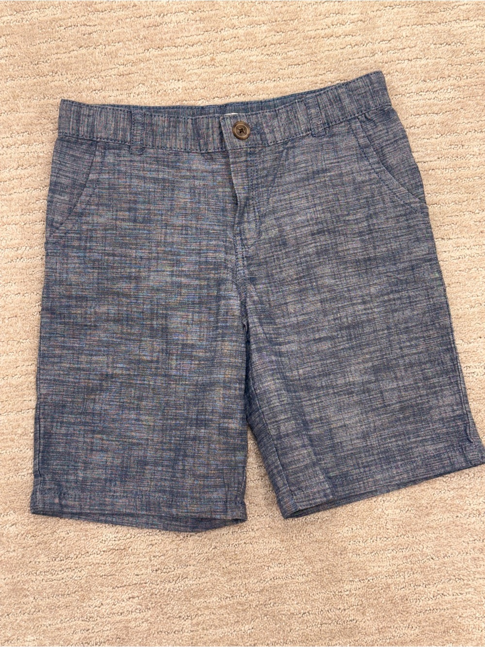 Boy’s Blue Chambray Casual Shorts